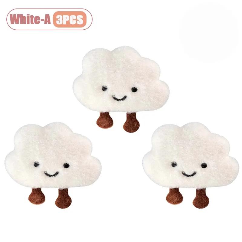 1-20PCS Cute Cloud Shaped Pendant Cartoon Decor for Girls Versatile Plush Brooch Keychain Bag Charm Accessories Gift Pendant