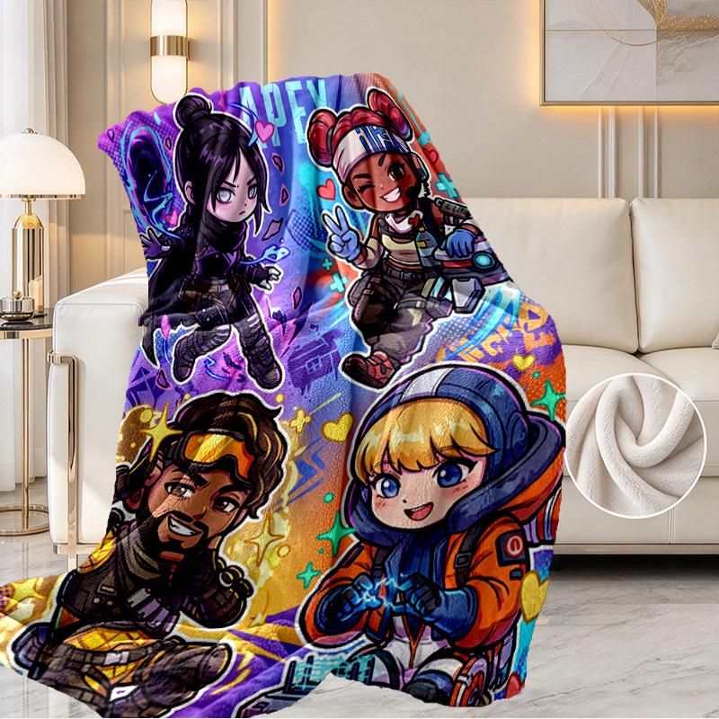 Apex Legends Print Blanket - Soft & Comfortable, for Bedroom, Travel, Sofa, Home Decoration - Birthday Christmas Gift for Friend