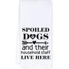 Funny Dog Kitchen Towels, Gifts for Dog Lovers, Spoiled Dogs and Their Household Staff Live Here Decorative Hand Towels for Bathroom, Pet Lover