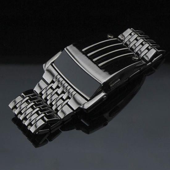Wrist Watch LED Automatic Energy Saving Mode Stainless Steel Digital Calendar Sport Watch for Officer