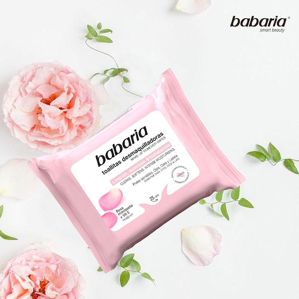 BABARIA Rosehip Oil Makeup Remover Cleansing Tissues 25 Sheets