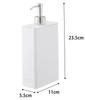 Yamazaki Square Slim X D11 X Tower Pump Dispenser 4252 Two-Way Dispenser, Shampoo, White, Approx. W5.5 H23.5cm, Bottle,