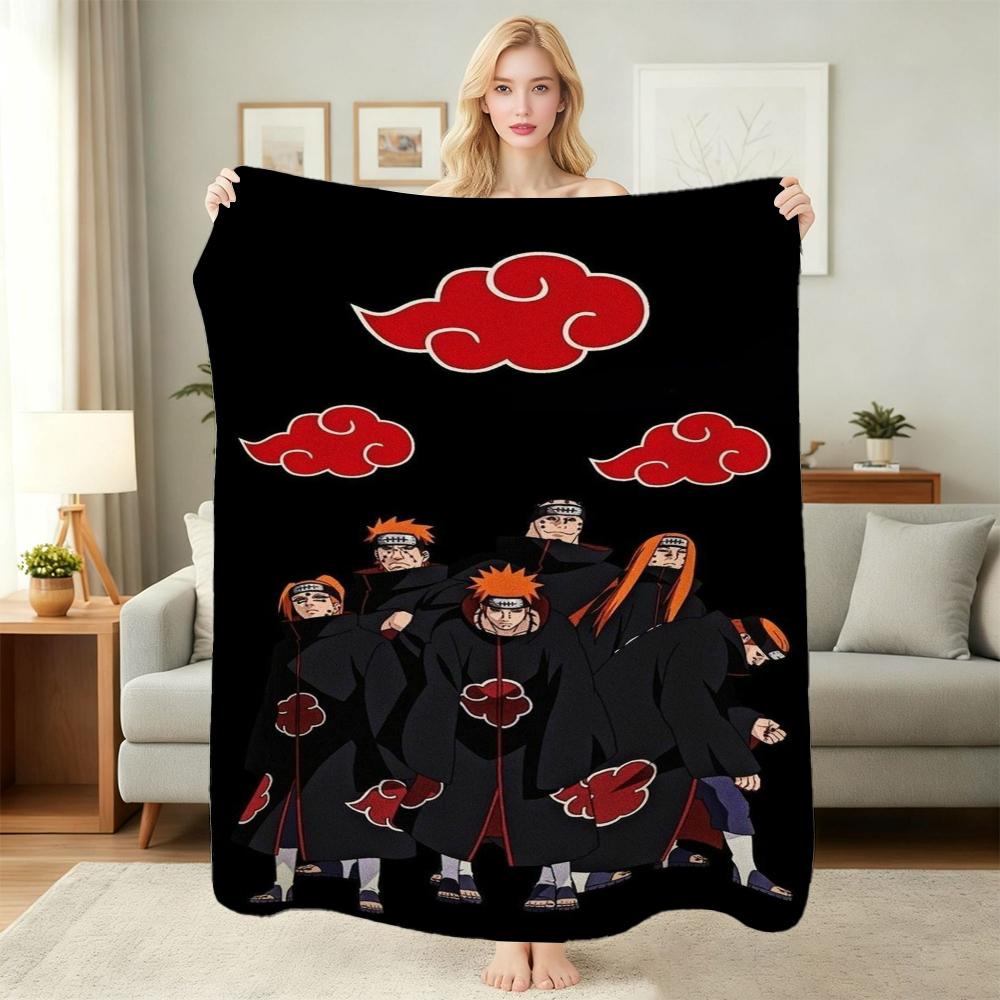 Six Paths Pain Cartoon Printed Blanket Allseason Fleece Blanket For Bedroom Sofa Bed Home Decor Memorial Gift