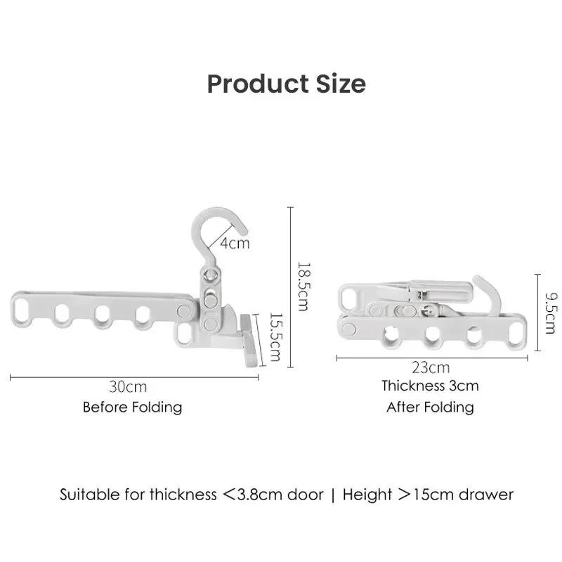 Folding Clothes Drying Rack Portable Travel Hotel Drying Rack Business Trip Artifact Multi Function Five Hole Clothes Rack