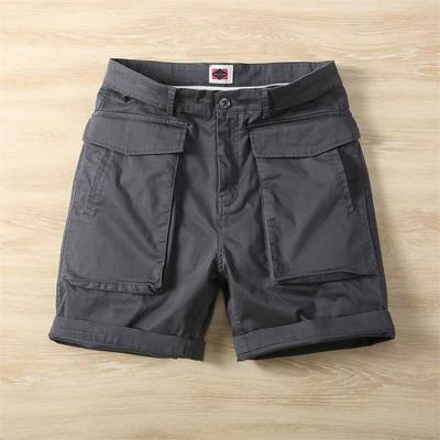 Pantaloncini Cargo Casual Estivi da Uomo Pantaloncini Corti Tattici Monocolore Multi-Tasca Larghi da Uomo per Caccia Pesca all'Aperto