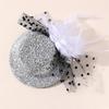 Mesh Flower Fascinator Hair Clip Adult Costume Accessory Barrettes for Teaparty
