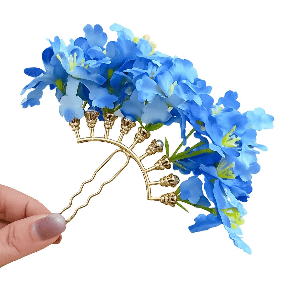 

Cloth Flora Hair Stick Sweet Side Clip Thai Simulation Flower Hair Fork Female