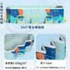 Pugrwei Large Folding Pool, No Inflation Required, 2.6M Deep, Rectangular, Large Pool for Children, Easy Storage, Perfect for Kids and Adults, Home