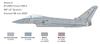 Platz Italeri British Fighter Eurofighter Typhoon Plastic Model Kit IT1457 1/72 FGR.4 (Airplane)