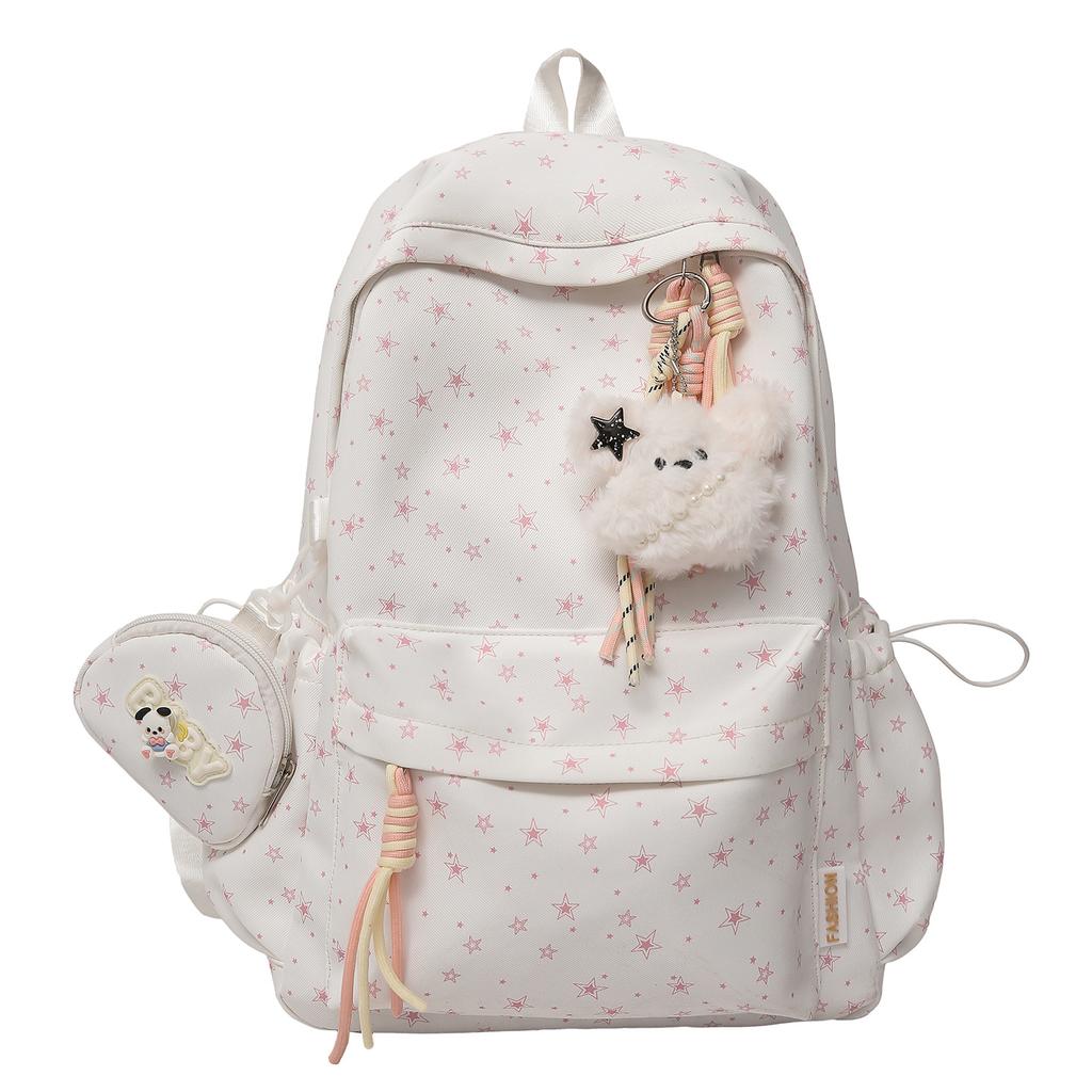 Schoolbag1011 New Simple Casual Backpack Korean Small Fresh Light Versatile Backpack Junior High School School Bag