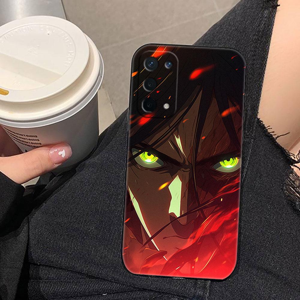 A-Attack On T-Titan Eren Phone Case For OPPO F31 A5X A6X A5 A6 A17 A16 A38 A53 A54 A55 A57 A58 A60 A74 A78 A92 A93 A94 A72 Cover