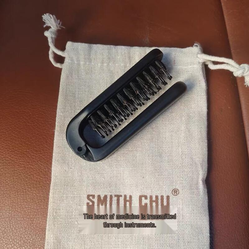 Boar Bristle Folding Hair Comb