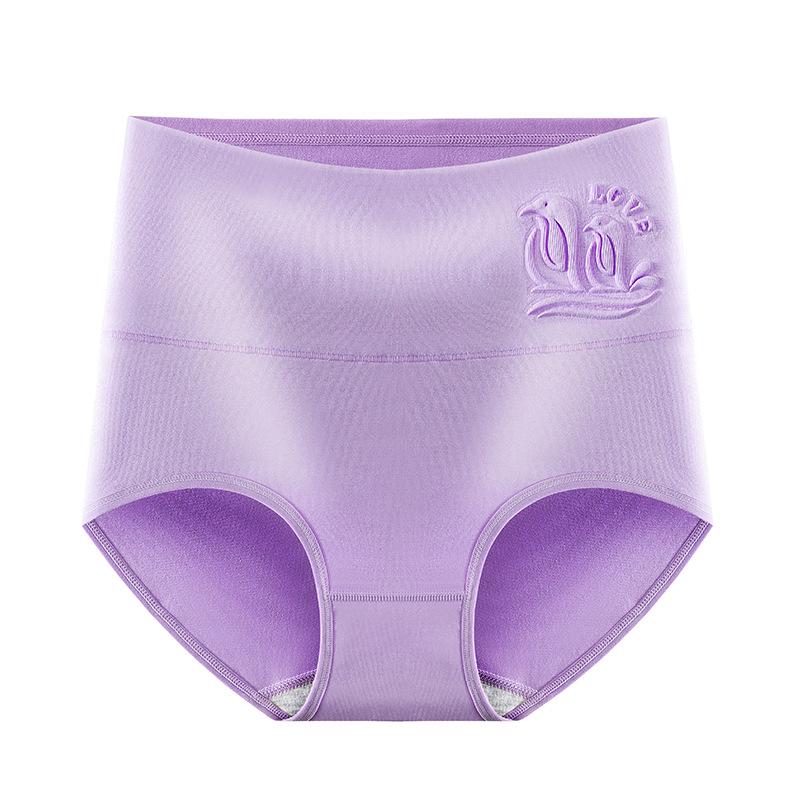 Women S High Waist Cotton Antibacterial Briefs Plus Size Ladies Underwear