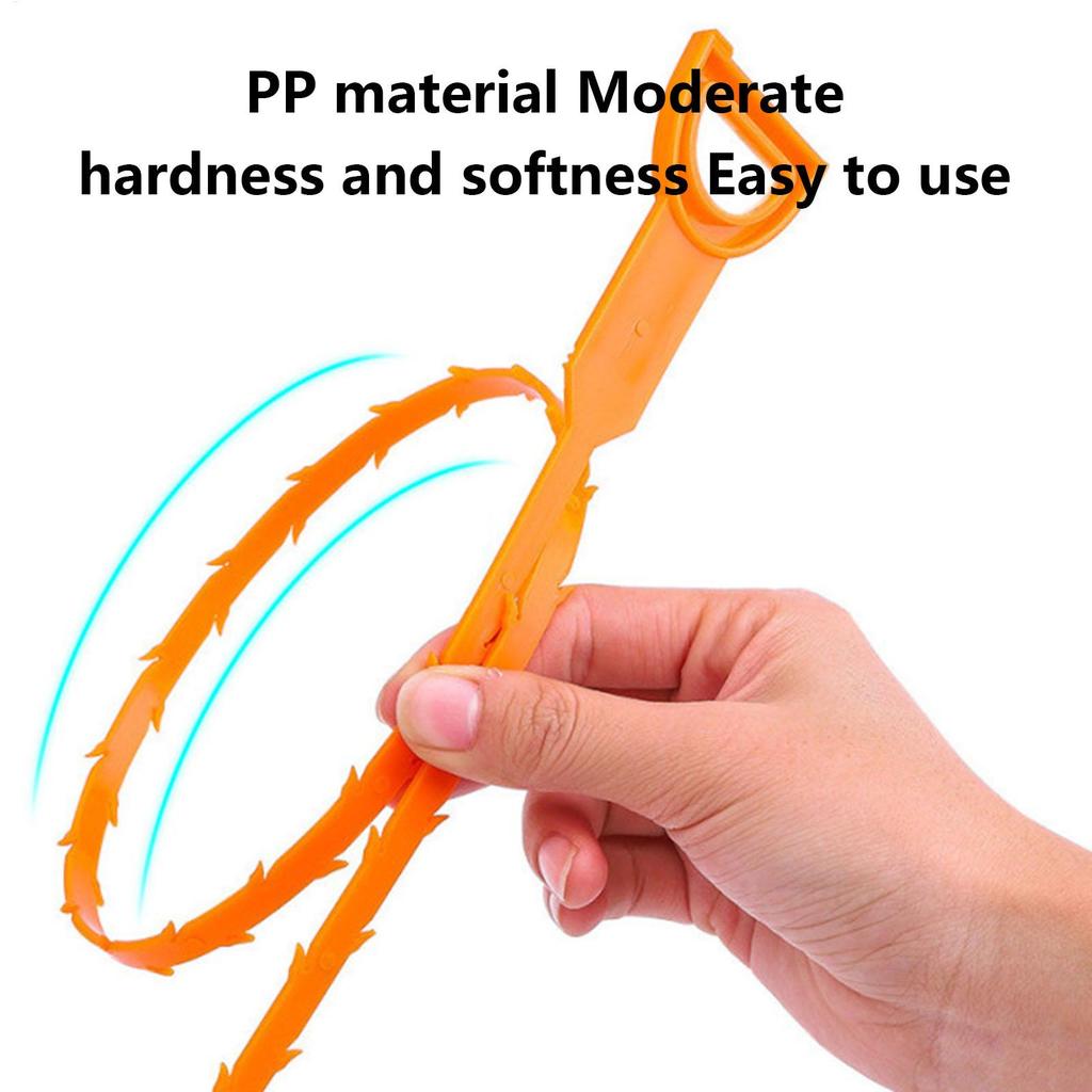 Drain Clog Remover Tool Bendable Hair Clogged Drain Remover Sewer Cleaner Hook Portable Sink Unclogger Tool Toilet Pipe Dredger