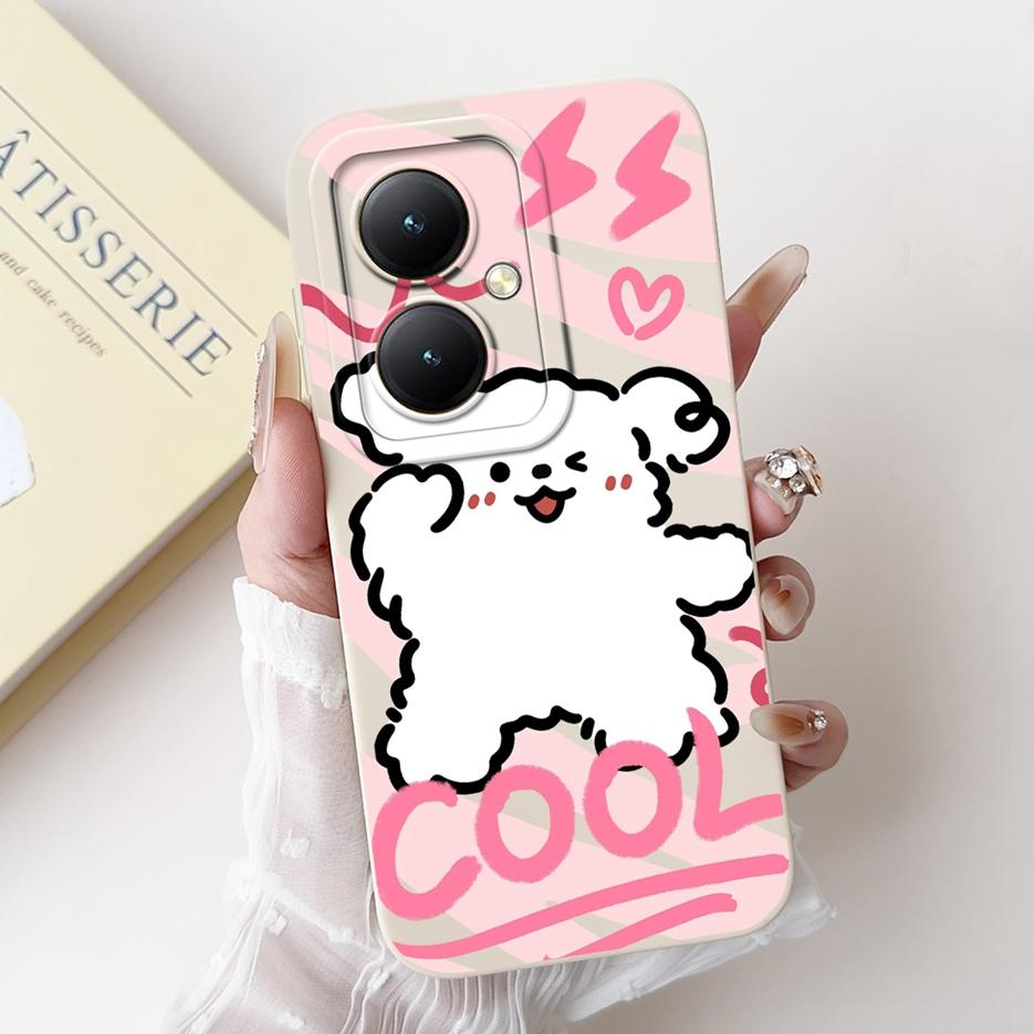 For Vivo Y27 4G Case V2249 Lovely Panda Cartoon Cover Shockproof Soft Silicone Phone Case For Vivo Y27s Y 27 S VivoY27 5G Bumper