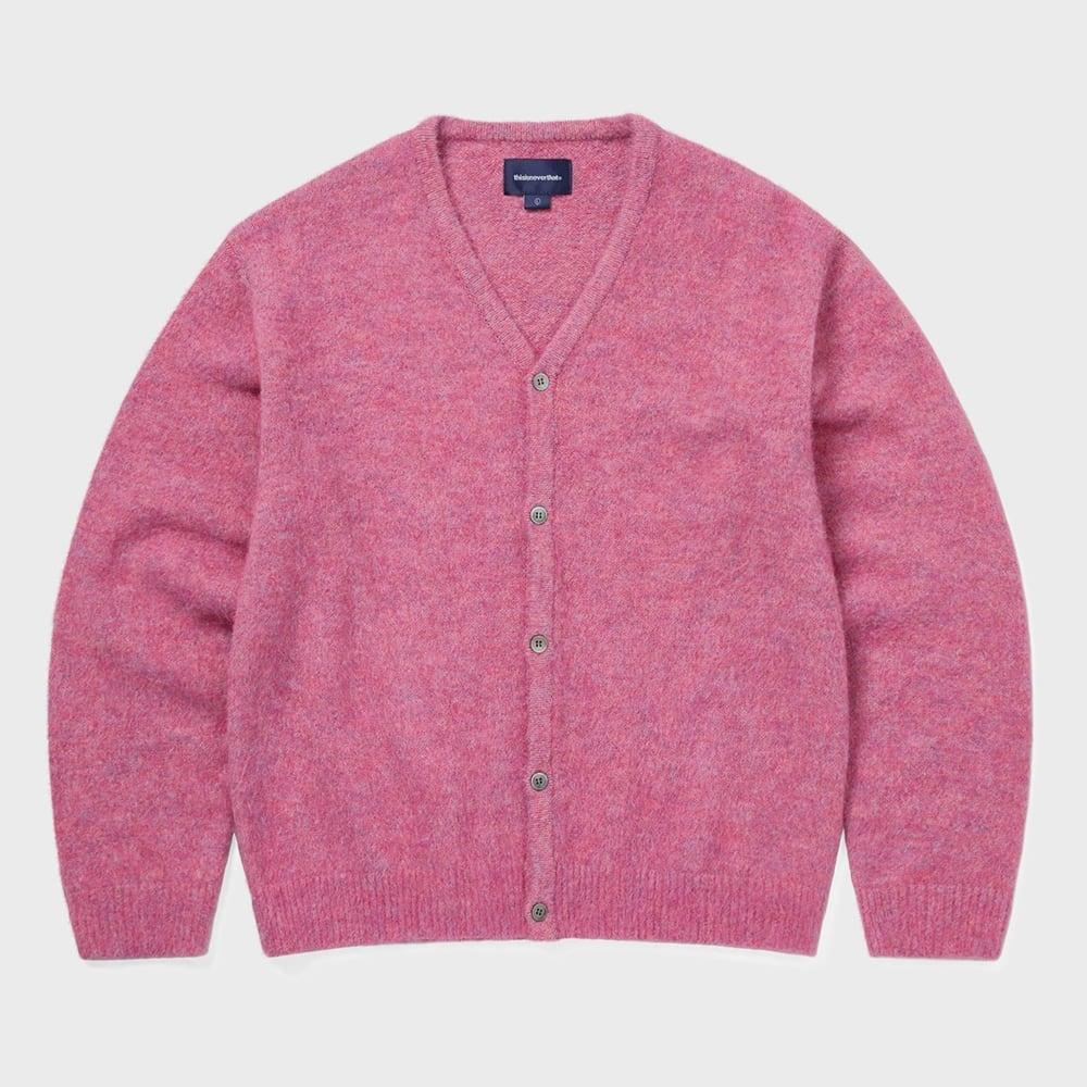Этот Никогда Не Такой Колючий Вязаный Кардиган Розовый L