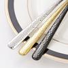 Hammered Pattern 5 Pcs Creative Cutlery Set Western Stainless Steel Knife Fork Spoon Dinnerware Set Kitchen Tableware
