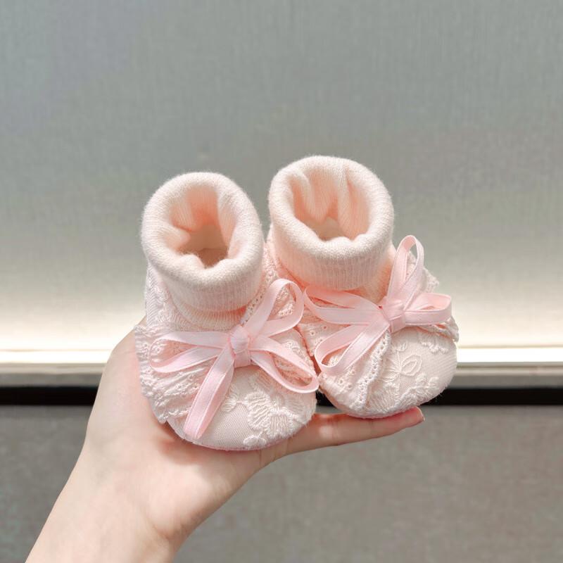 Baby Girl Plush Warm Soft Sole Shoes, Anti-Drop 6-12 Months, Autumn/Winter