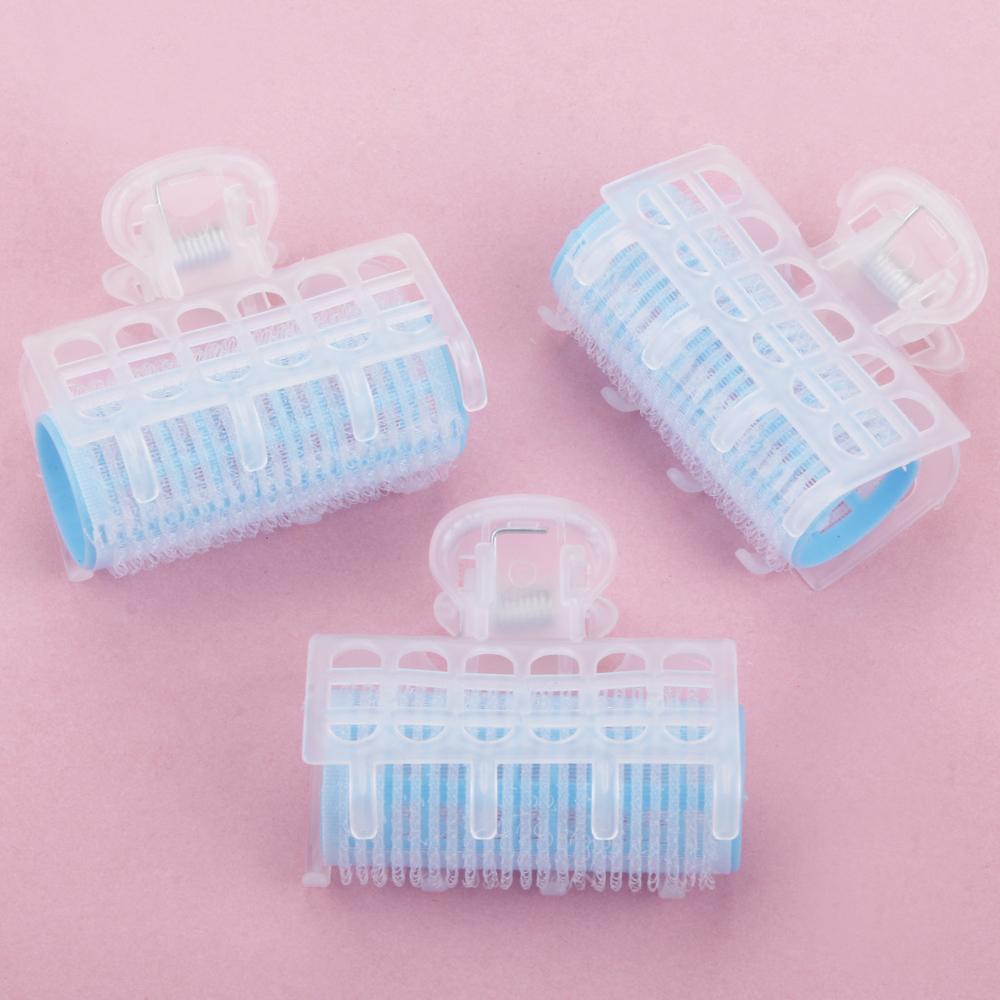 3Pcs/Bag Plastic Hair Rollers Bang Curlers Self-Adhesive Small Hair Curl Clips Beauty Women Rollers Hairdressing Styling Tools