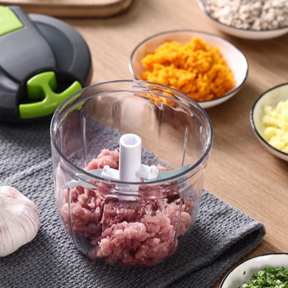 with Cover Garlic Mincer Hand Pull String Kitchen Food Processor Onion Cutter  for Kitchen