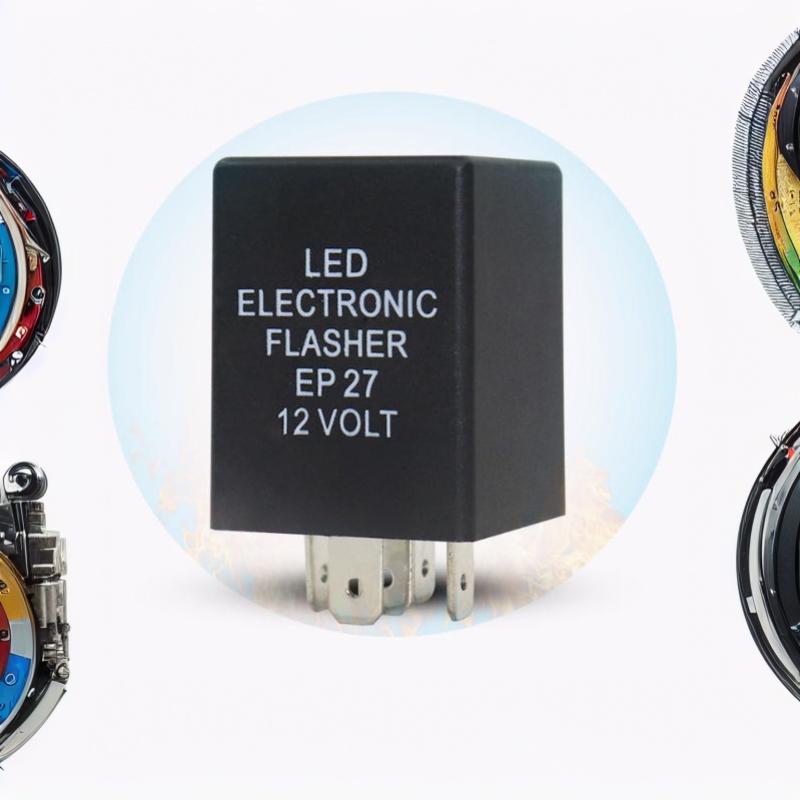 LED Electronic Flasher Relay EP27 5Pin 12V 1Pc Fix Hyper Flash Car Steering Signal Blinker for Universal Vehicles