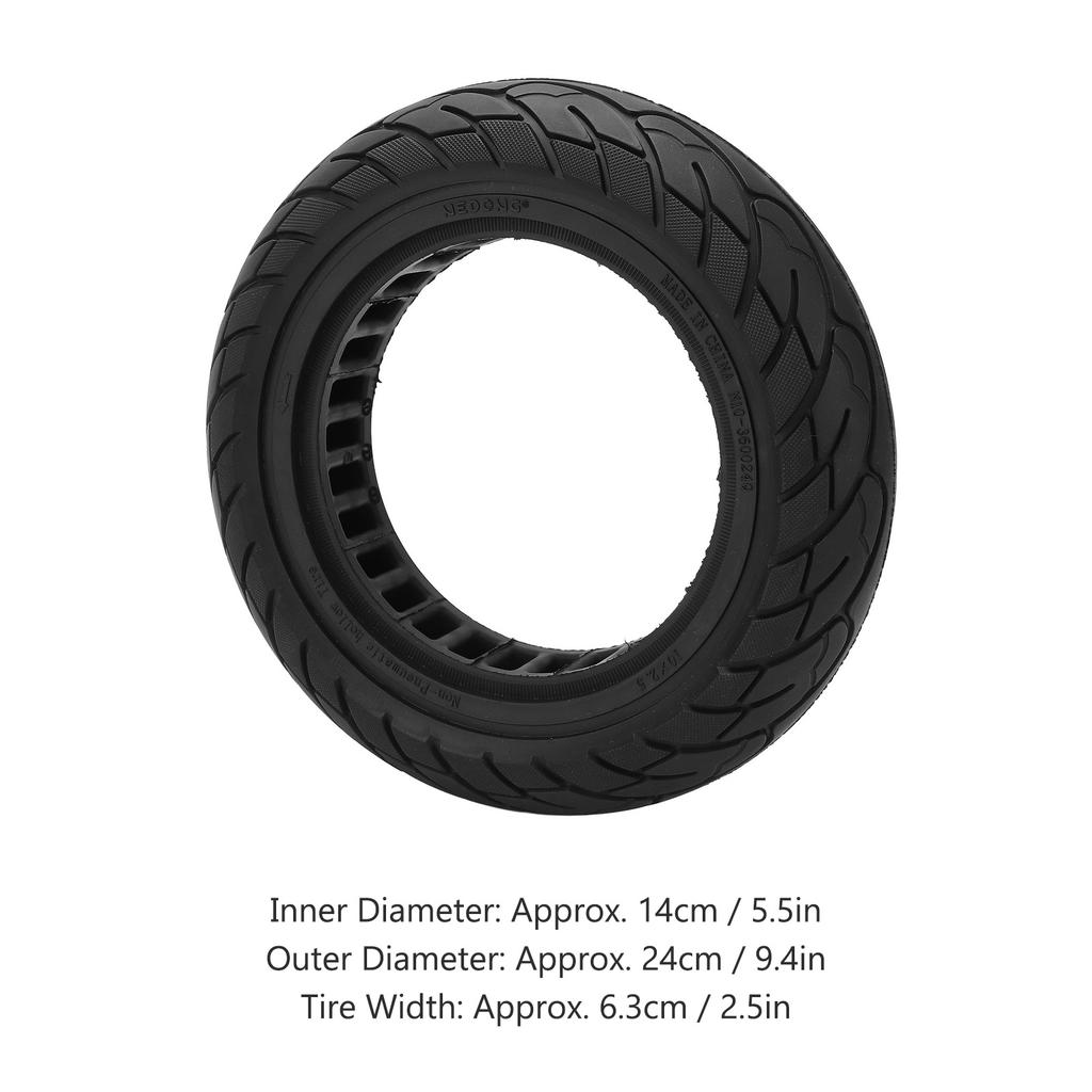 10 Inch Scooter Tubeless Tire 10x2.5 Inch Electric Scooter  Tire 10 Inch Honeycomb Scooter Tubeless Tire for Xiaomi M365