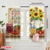 2pcs 2D flat printing Drapes Sunflower Home Lord Joshua Fabric Without Electricity Holiday Decorations for room decor aesthetic