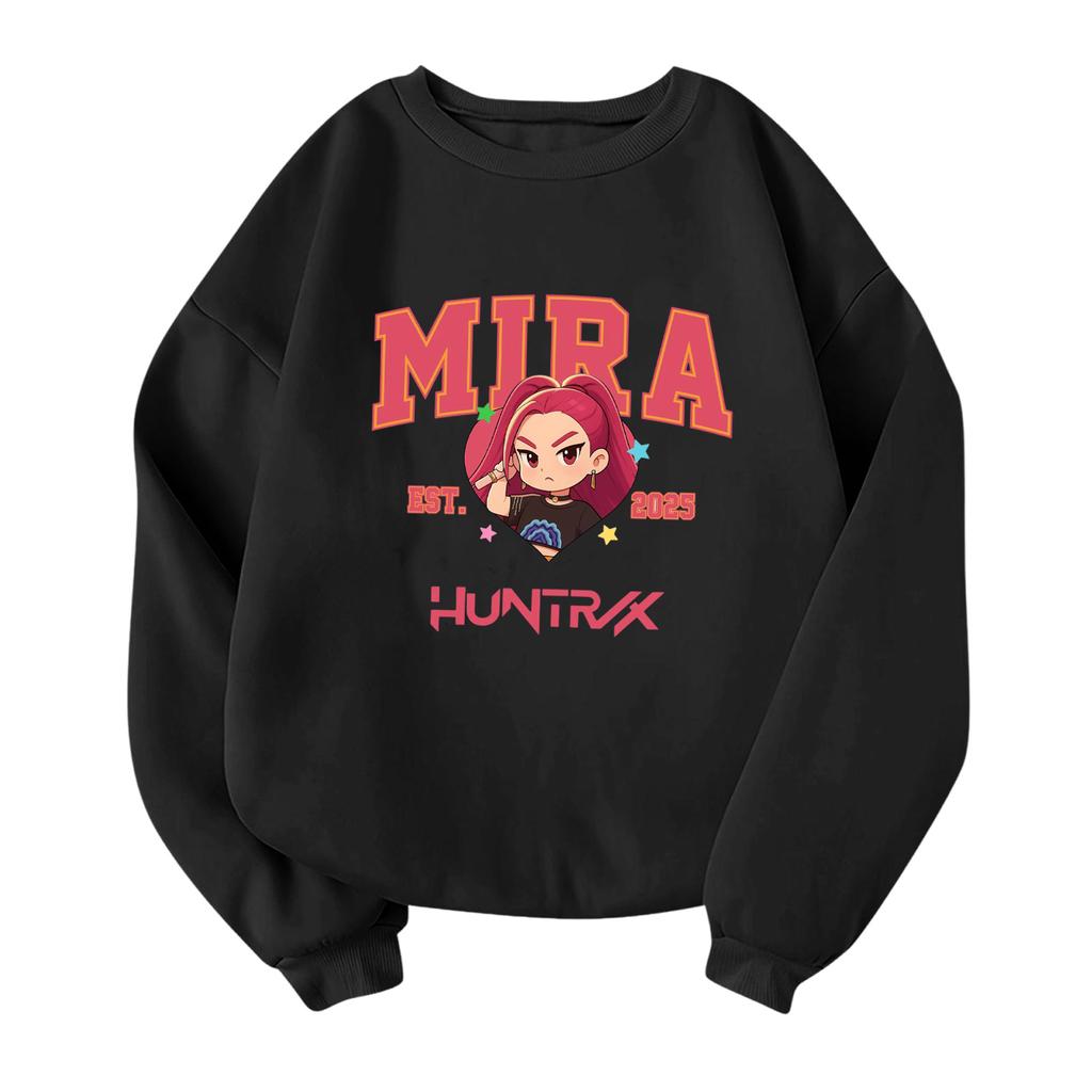 Children's Fashionable Lightweight Long-sleeved Round Neck Pullover With Pockets Printed Pullover