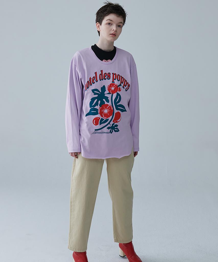 MIMICAWE Poppy Runner Long Sleeve T-Shirt / Purple