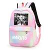 3Pcs/set Anime Naruto Canvas Backpack for Girl with Lunch Bag Pen Case Backpack Student Back To School Backpack Rucksack Mochila