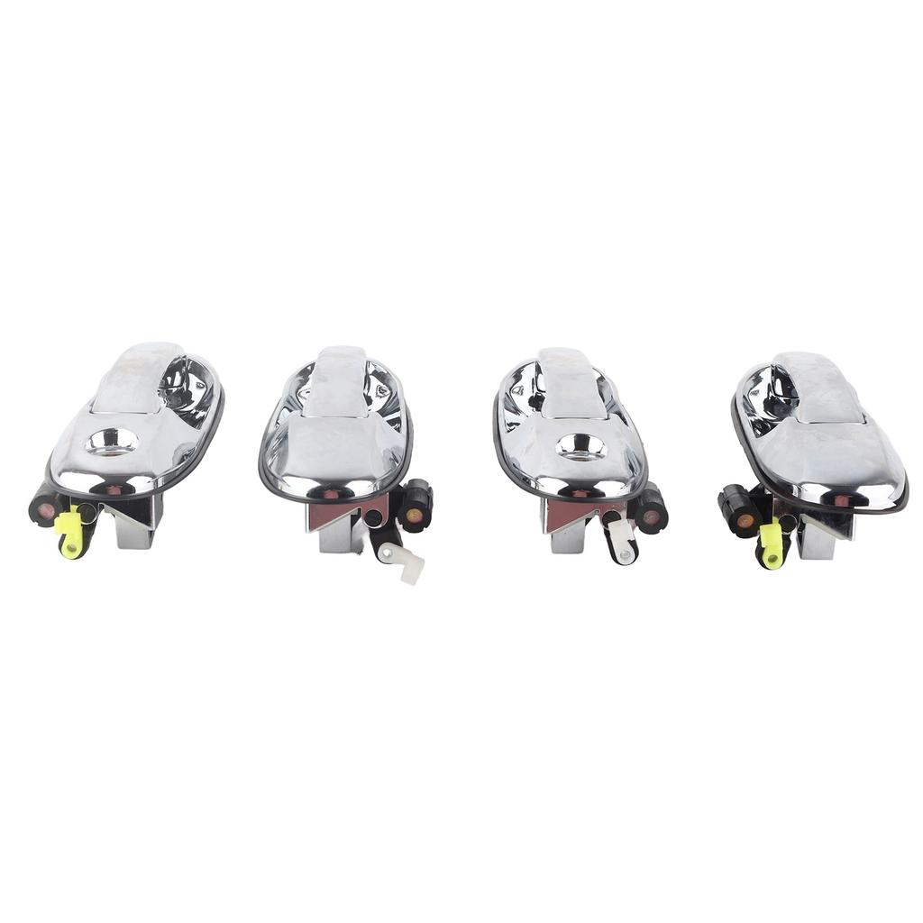 4 Peças Maçaneta de Porta Externa Cromada 69220‑60061 Substituição para Land Cruiser 1998‑2007
