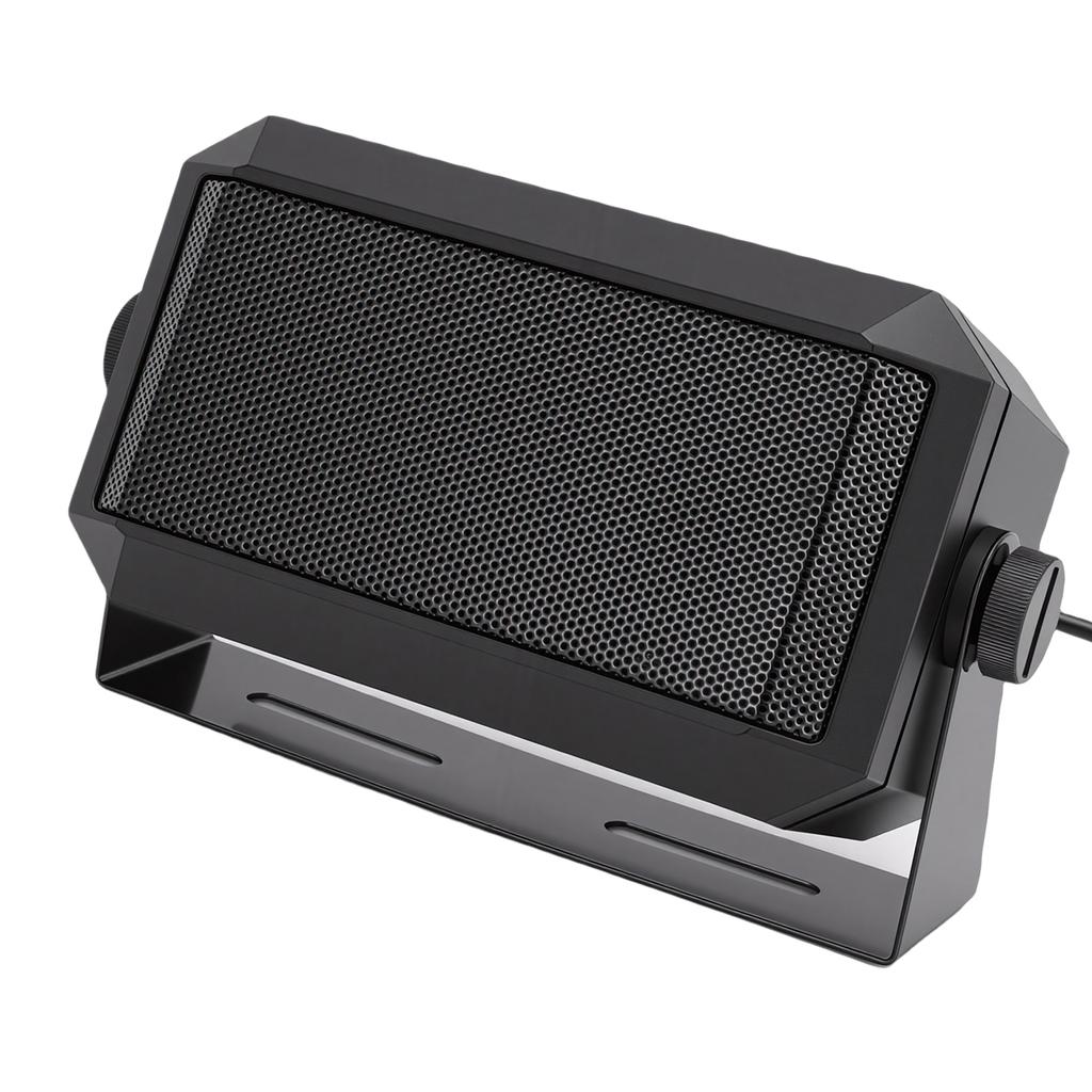 5W External Speaker 3.5mm Jack Speaker for Ham Car Radio Mobile Transceiver Rectangular Shape Plug and Play
