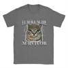 Tummy Ache Survivor Cat Meme Funny Saying Cats Animals T Shirts Summer Cotton TShirts for Men Women Trending Casual Tee Shirt
