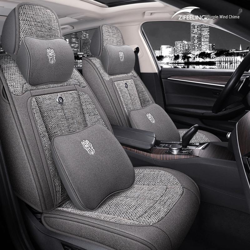Acura TLX-L2 Series Wagon 218i Purple Wind Chime Linen Car Seat Cover