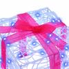 Gift Box with 60 LEDs 3 Pcs Blue 20 X 20 X 20 Cm Acrylic