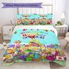 Biancheria da letto con motivo del cartone animato Numberblocks, Set piumone Copripiumone Federa Regalo di Compleanno per la Casa (1*copripiumino+2*federe,senza imbottitura)XSJT0917482