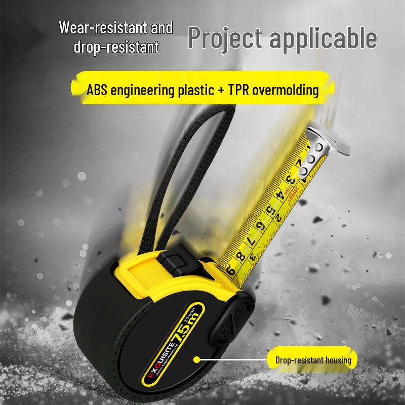 

Dual Metric/Imperial Rubber-Coated Tape Measure - 5m, 7.5m, 10m Measuring Tool Set 3m/19mm