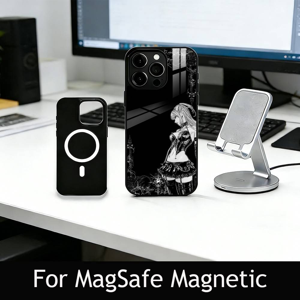 Misa Amane Phone Case For iPhone17,16,15,14,13,12,11 Plus,Pro Magnetic For Magsafe Wireless Charging