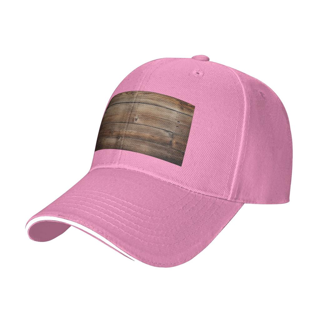 Wood Grain Retro Cap Casual Baseball Caps Adjustable Hat Hip Hop Summer Unisex Baseball Hats Customizable