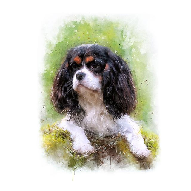 Aquarell Tiere Niedlicher Hund Bunter Druck Poster Leinwand Malerei Hd Modern Wandkunst Bild Für Wohnzimmer Schlafzimmer Heimdekor