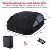Bolsa de teto de carga para carro, à prova d'água, para bagagem de teto, bolsa de armazenamento 600D Oxford, para carro, SUV, van, dobrável, para teto