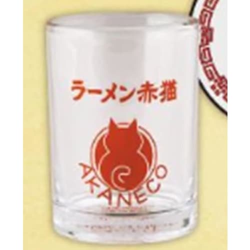 

TV Anime Ramen Akaneko Glass with Rubber Coaster, Donburi and Bunzo, Set of 2
