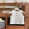 Girls' Sleeveless Korean-Style Vest & Long Pants Set