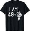 I Am 49 Plus 1 Middle Finger Skeleton 50th Birthday T-Shirt