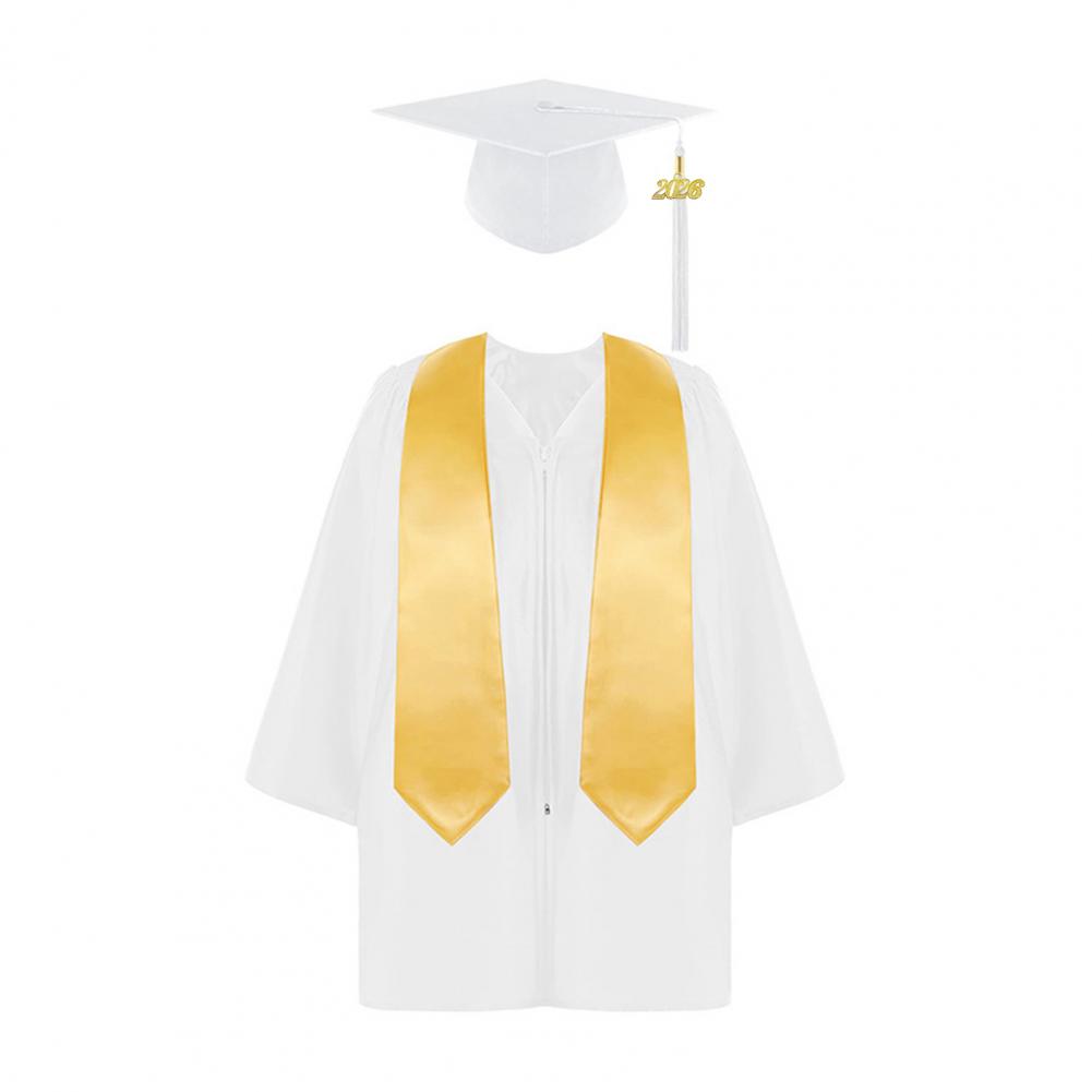 

Stretchy Kindergarten Graduation Costume Kids Graduation Gown Set 3-Piece With Cap Sash Preschool Kindergarten Ceremony XXL