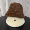 Hat Female Autumn and Winter JS Mink Bucket Hat Temperament Versatile Bucket Hat Warm Face Small Ear Protector Basin Hat Tide