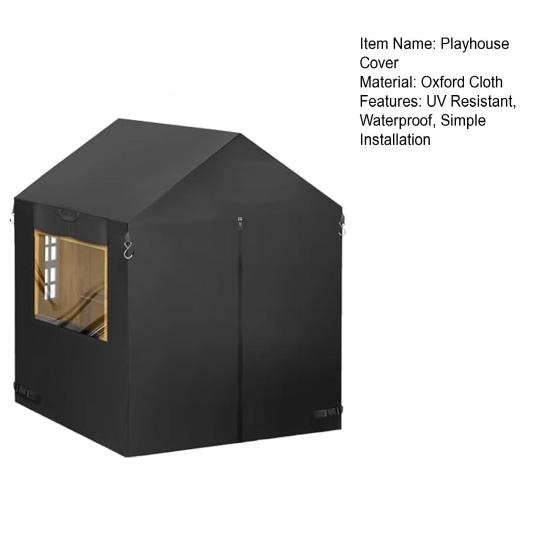 Kids Playhouse Cover with Zippers Waterproof UV Resistant Sun Protection Outdoor Playhouse Cover Protector