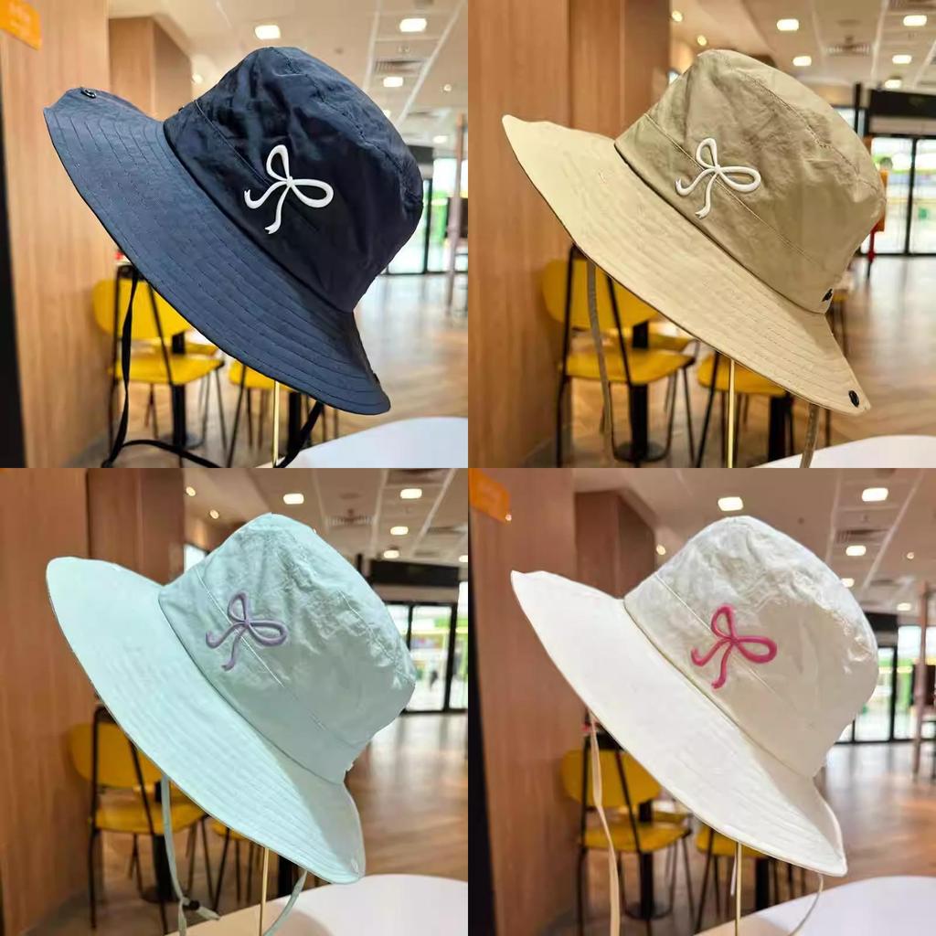 Versatile Style Hat Sweet Bow Womens Breathable Sunshade Hatscaps Fishermans