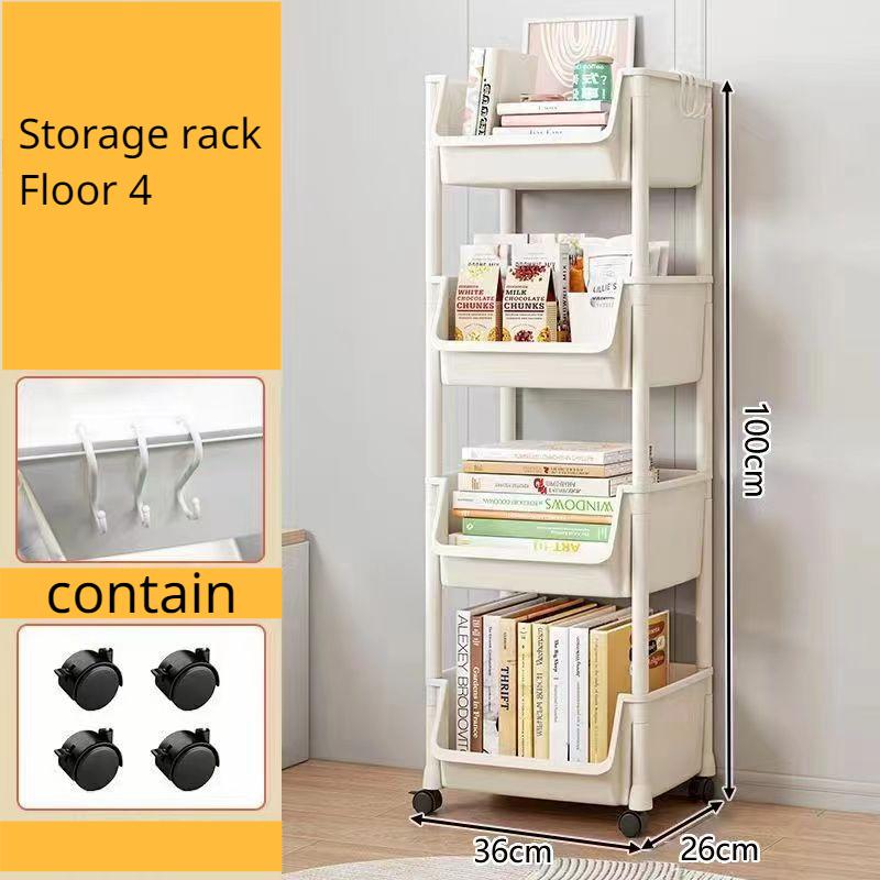 Мобильный стеллаж для хранения, стеллаж для книг и газет, стеллаж для закусок и прочего, напольный стеллаж для хранения