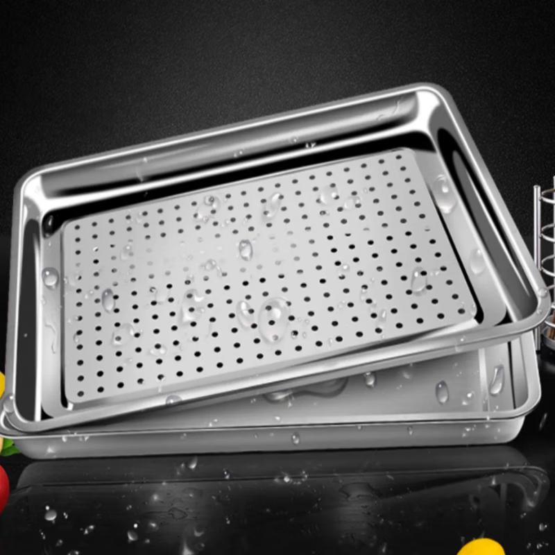 Naijiang 304 Stainless Steel Perforated Steamer Tray
